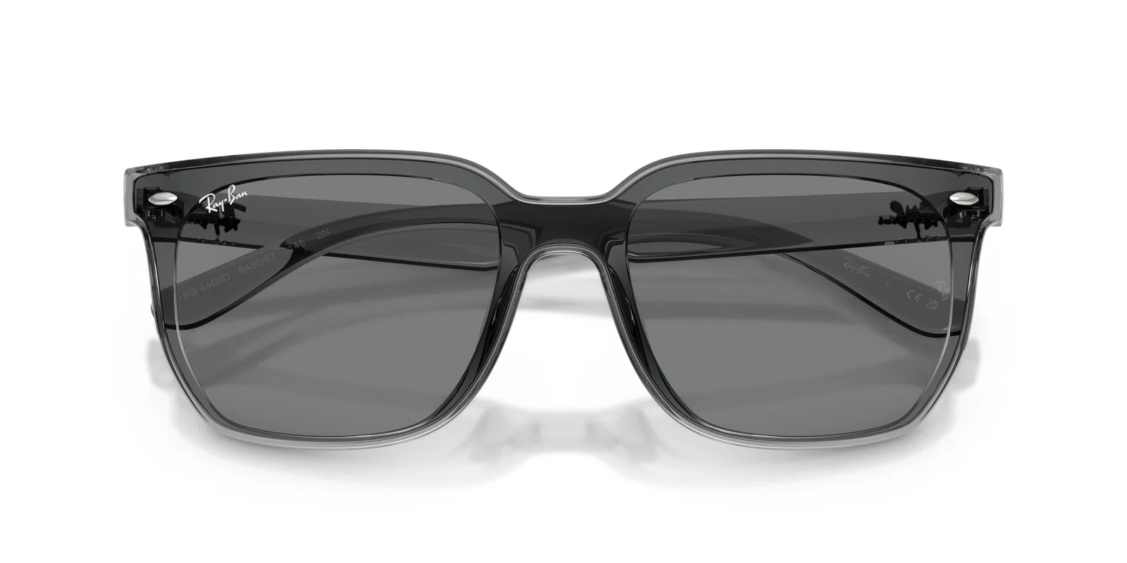 Ray-Ban 4466D Sunglasses - Transparent Grey - view 10